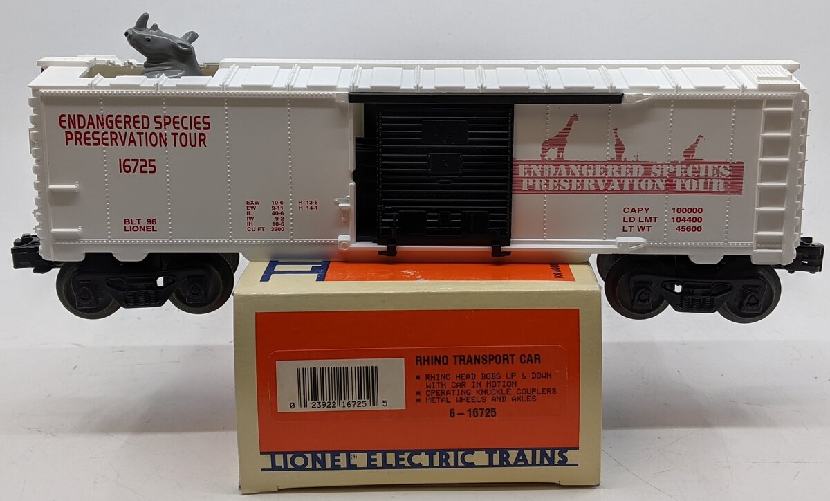 Lionel 6-16725 O Gauge Operating Rhino Car