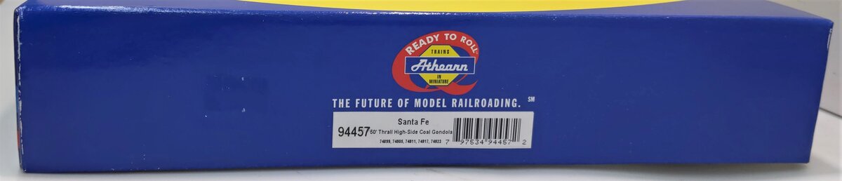 Athearn 94457 HO Santa Fe 50' Thrall High-Side Coal Gondolas (Set of 5)