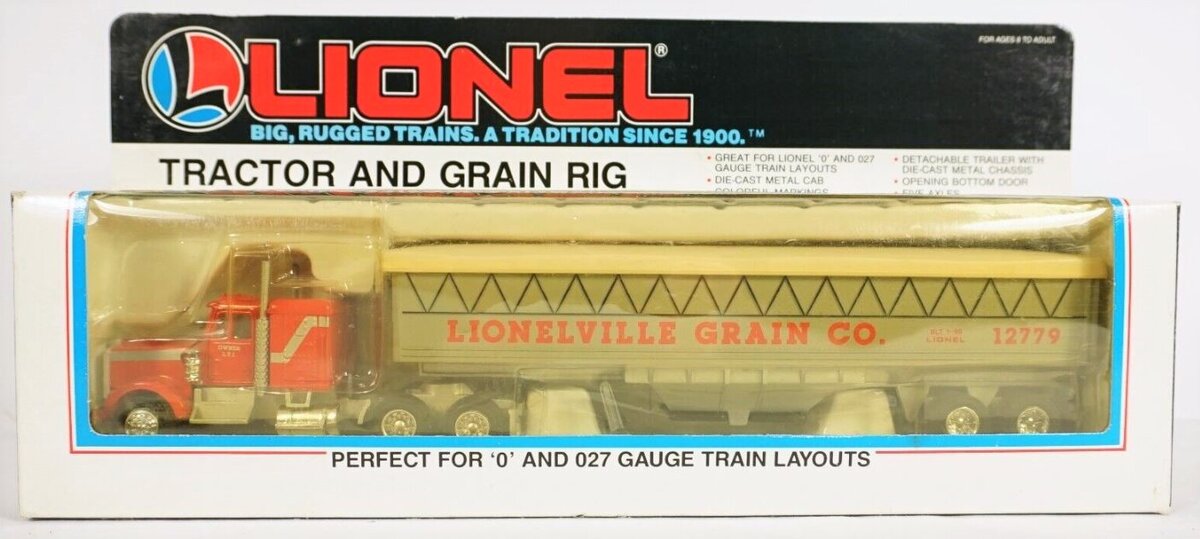 Lionel 6-12779 O Gauge Lionelville Grain Co. Tractor & Grain Rig