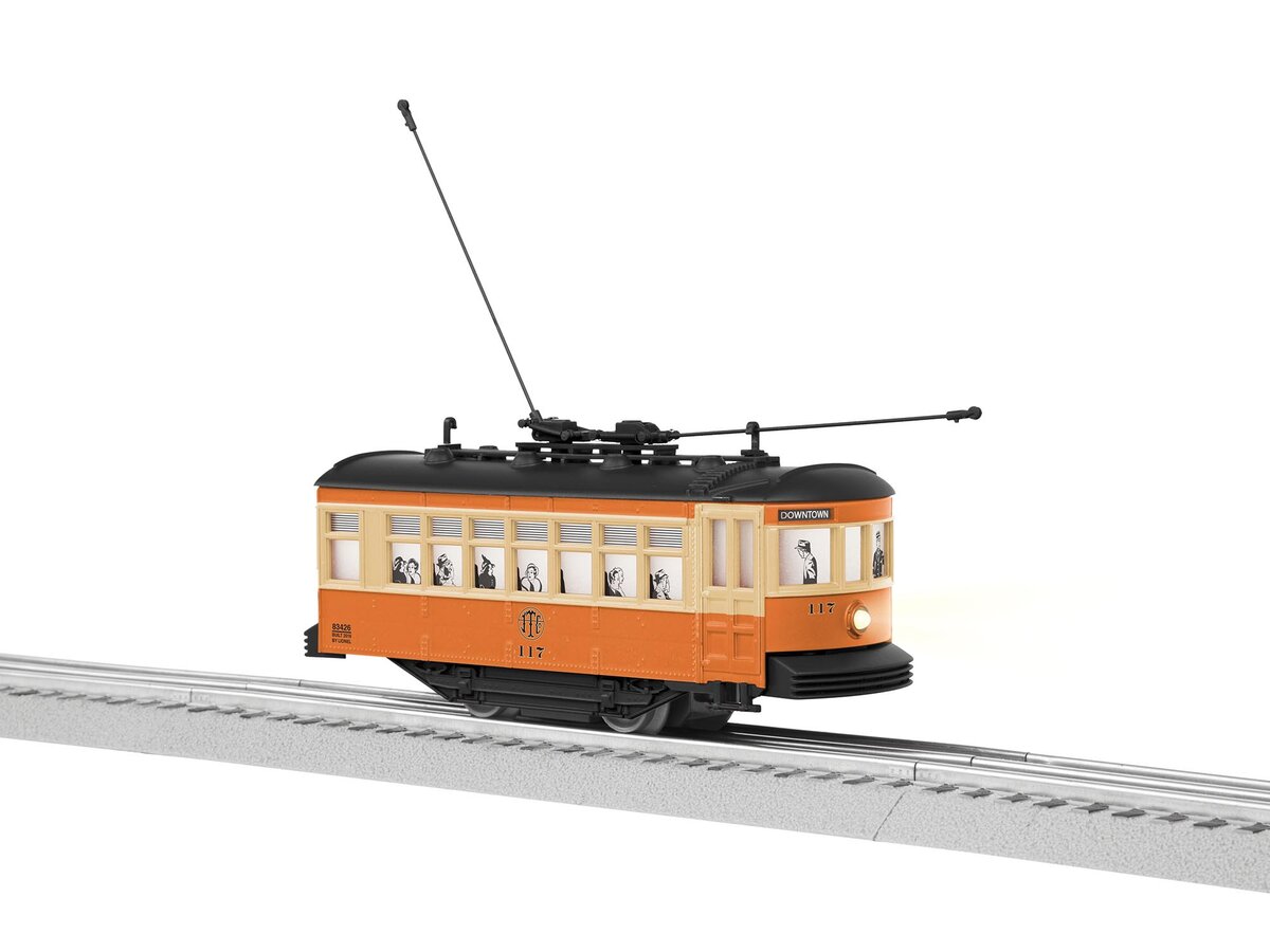 Lionel 6-83426 O Gauge Johnstown Birney Trolley #117