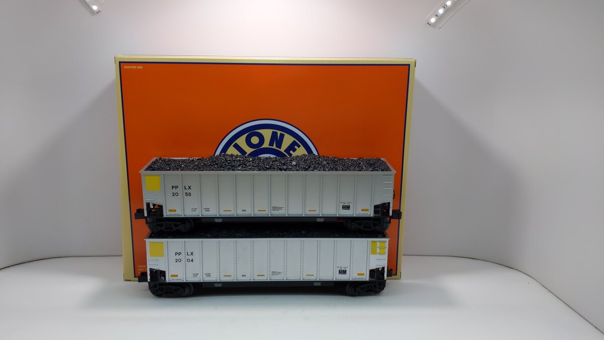 Lionel 6-84025 O Pennsylvania Power & Light Rotary Gondola (Set of 2)