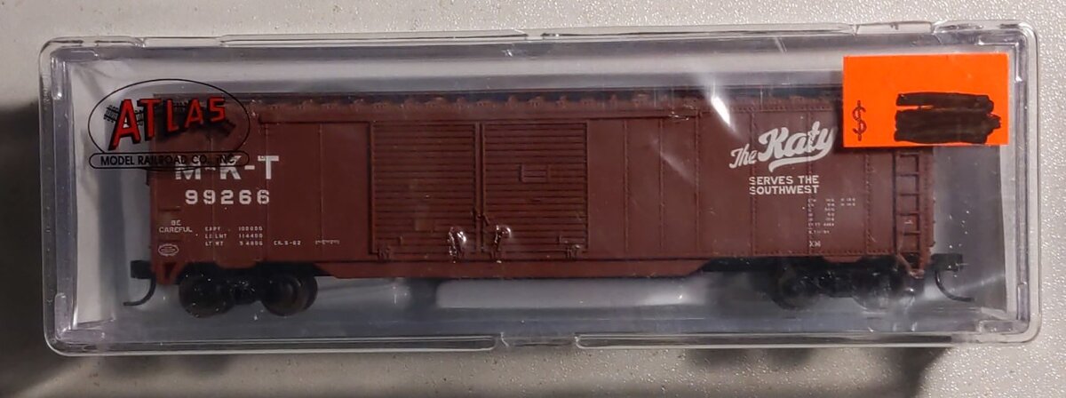 Atlas 36373 N Scale MKT 50' Double Door Boxcar #99266