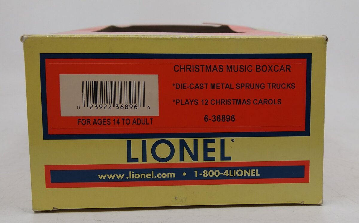 Lionel O scale Christmas Music Box item number store 6–36896