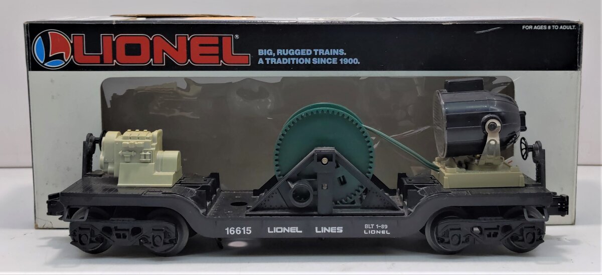 Lionel 6-16615 O Gauge Lionel Lines Extension Searchlight Car with Searchlight