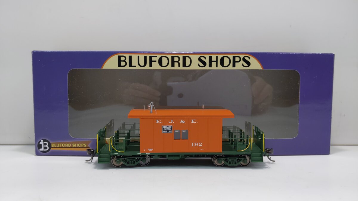 Bluford Shops 33110 HO Scale EJ&E Transfer Caboose W/ Long Roof #192