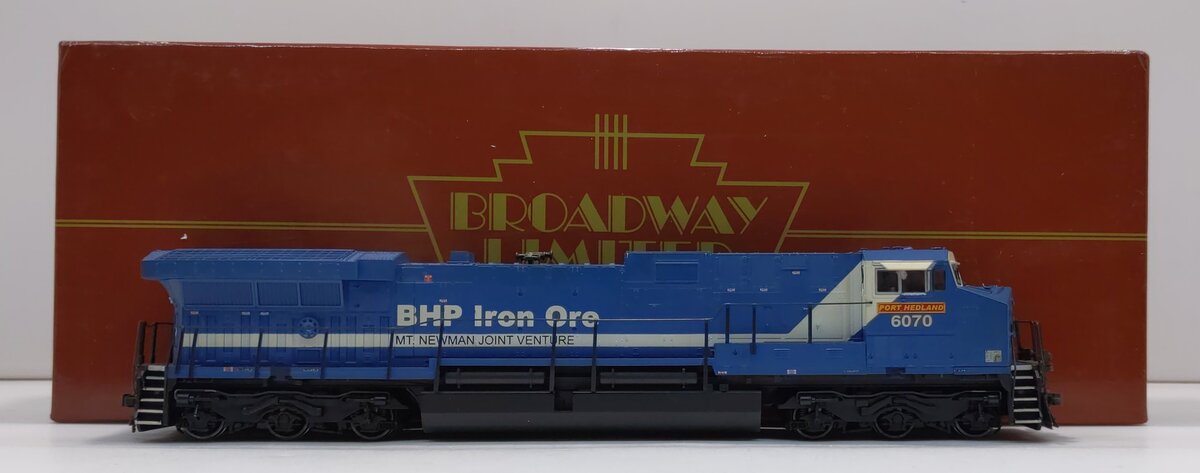 Broadway Limited 689 HO BHP Iron Ore GE AC6000CW Diesel Loco #6070 w/ DCC & SND