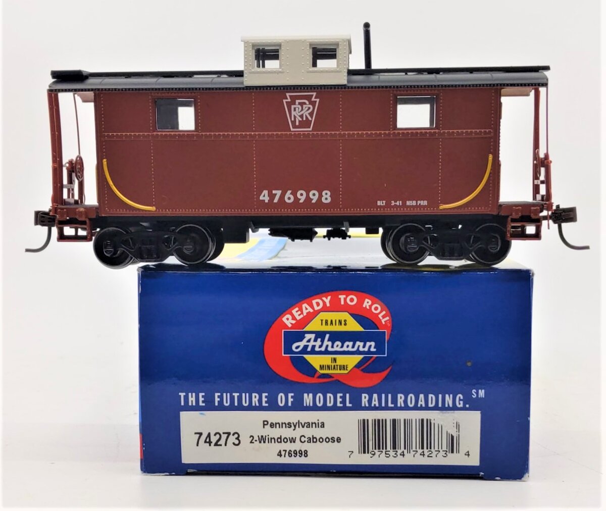 Athearn 74273 HO Pennsylvania Railroad 2 Window Caboose #476998