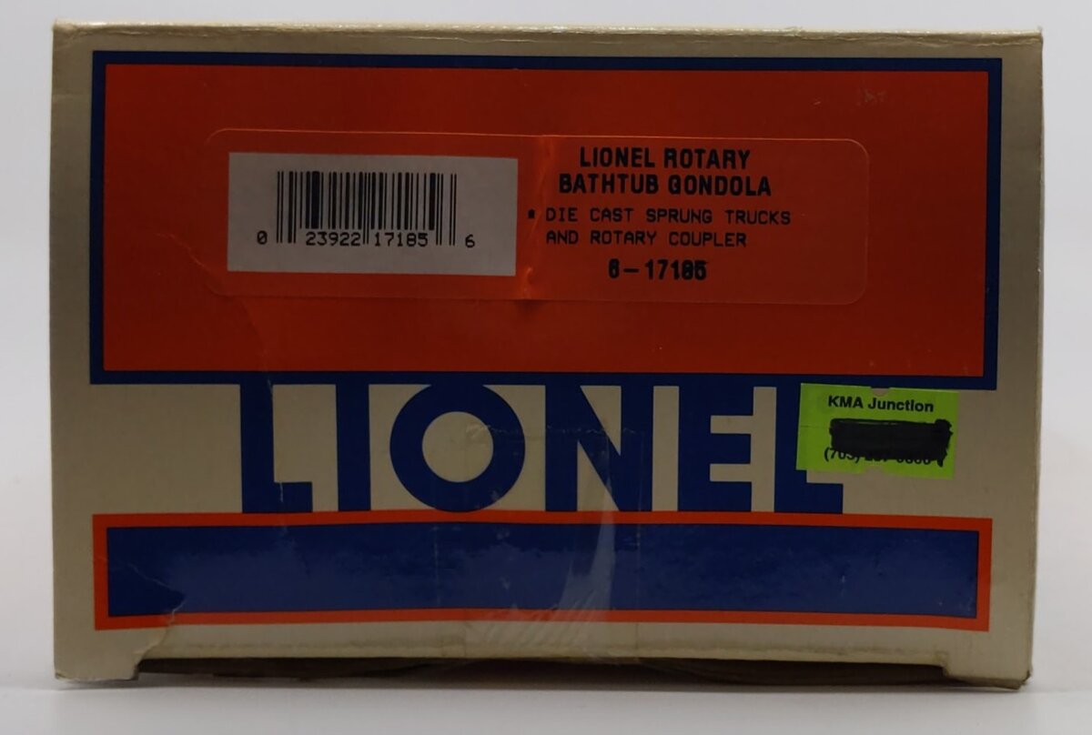 Lionel 6-17185 O Gauge Lionel Rotary Bathtub Gondola #877900