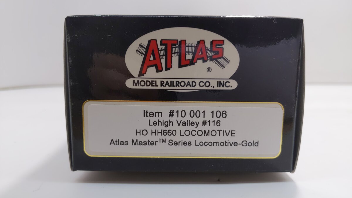 Atlas 10001106 HO Scale HH660 Gold Lehigh Valley Diesel Loco W/ DCC & Sound #116