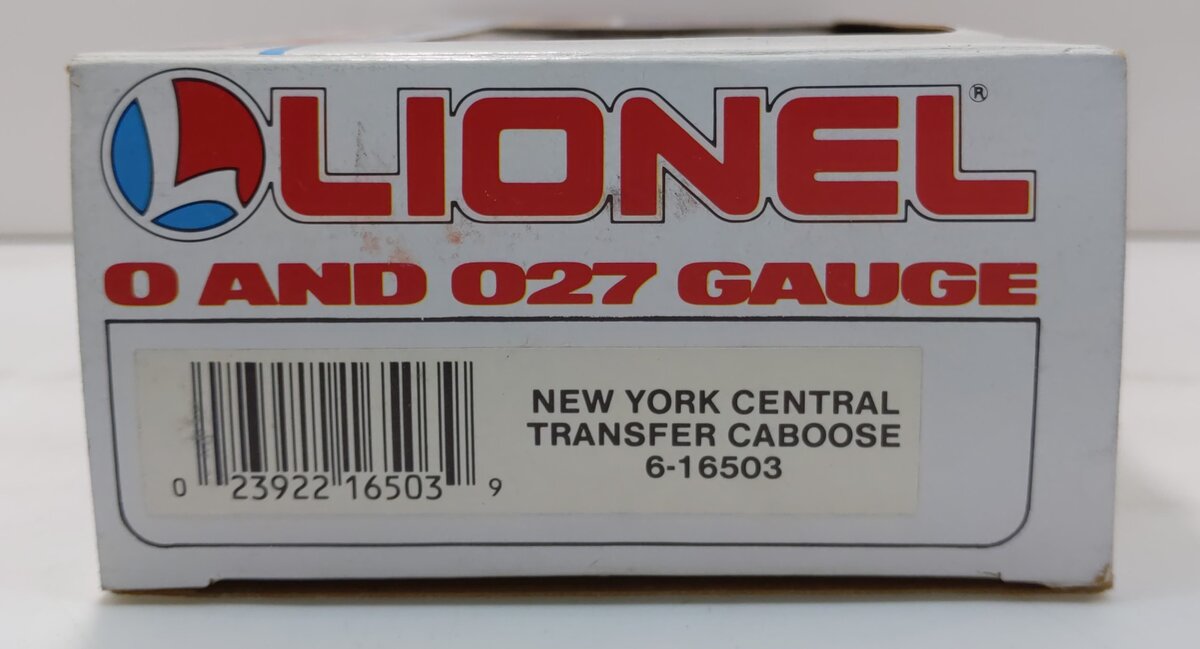 Lionel 6-16503 O Gauge New York Central Transfer Caboose #16503