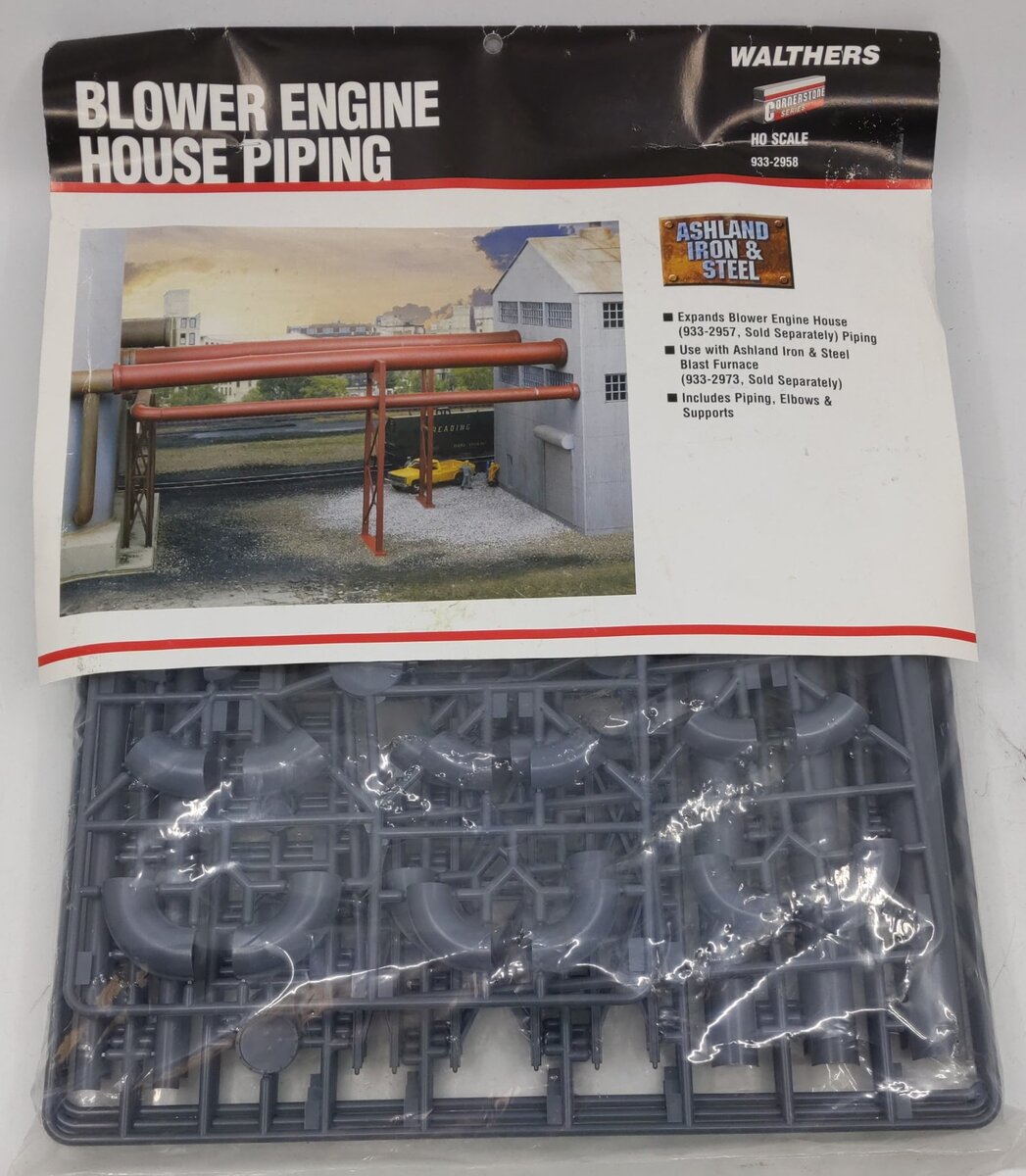 Walthers 933-2958 HO Scale Blower Engine House Piping Extensions Kit ...