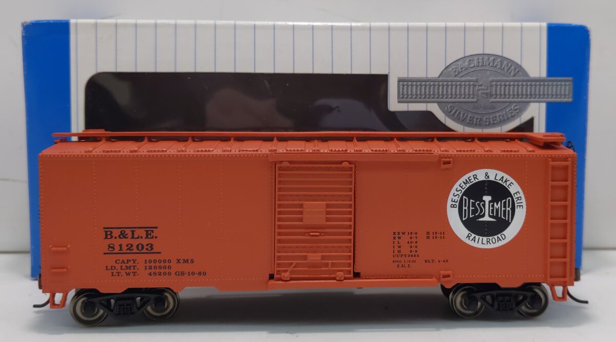 Bachmann 17033 HO Bessemer & Lake Erie 40' Boxcar #81203