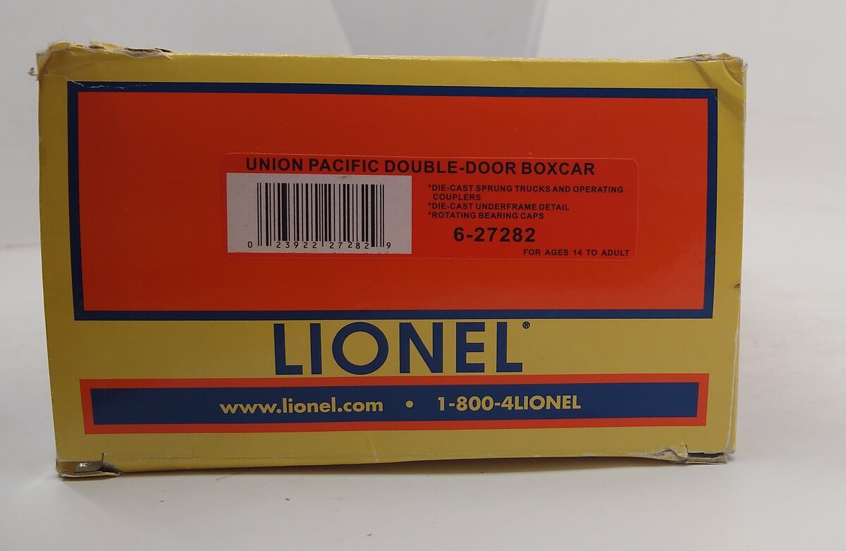 Lionel 6-27282 O Gauge Union Pacific Double-Door Boxcar#163100