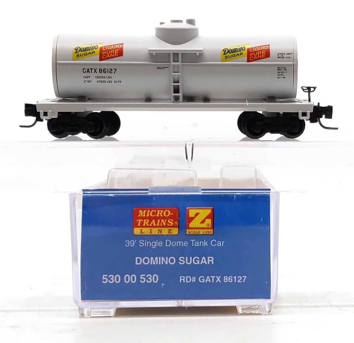 Micro-Trains 53000530 Z Domino Sugar 39' Single Dome Tank Car #86127