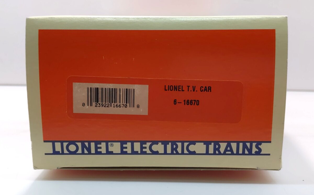 Lionel 6-16670 O Gauge Operating TV Car #16670