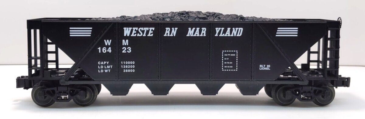 Lionel 6-16423 O Gauge Western Maryland Hopper w/Coal Load