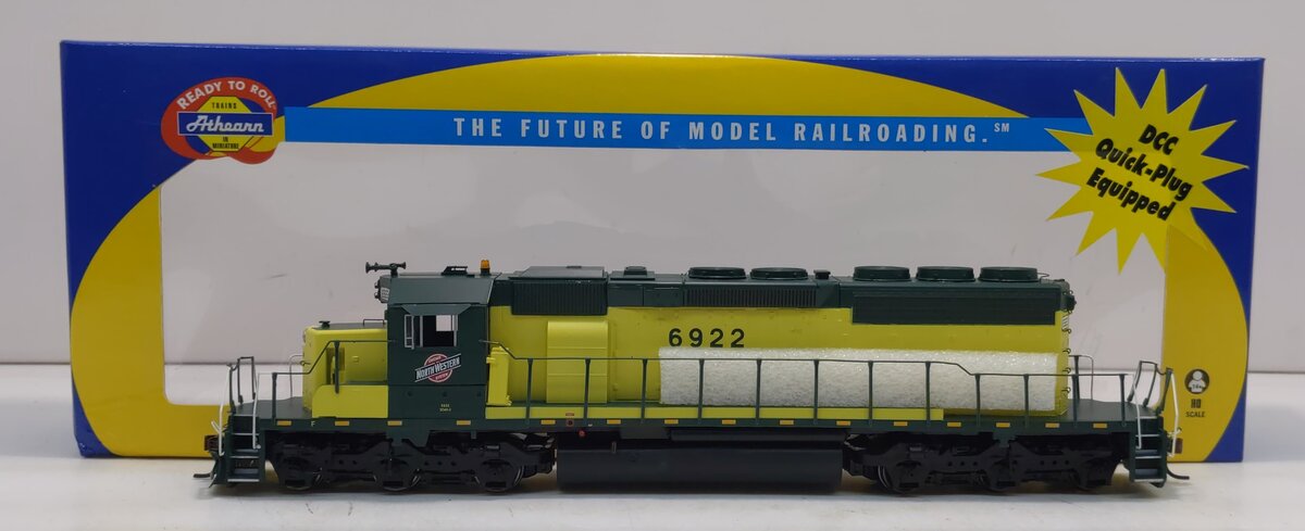 Athearn 95164 HO C&NW/Zito Yellow RTR SD40-2 Diesel Locomotive #6922