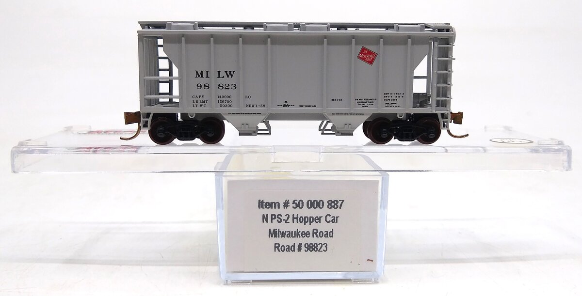 Atlas 50000887 N Scale MILW PS-2 Hopper Car #98823