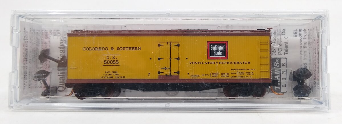 Micro-Trains 04900370 N Colorado & Southern 40' Double Sheathed Reefer #50055