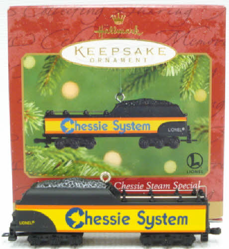 Hallmark QX6285 Tender Lionel Chessie Steam Special Christmas Ornament