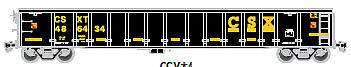 Atlas 20003254 HO CSX Thrall 2743 Covered Gondola #486480