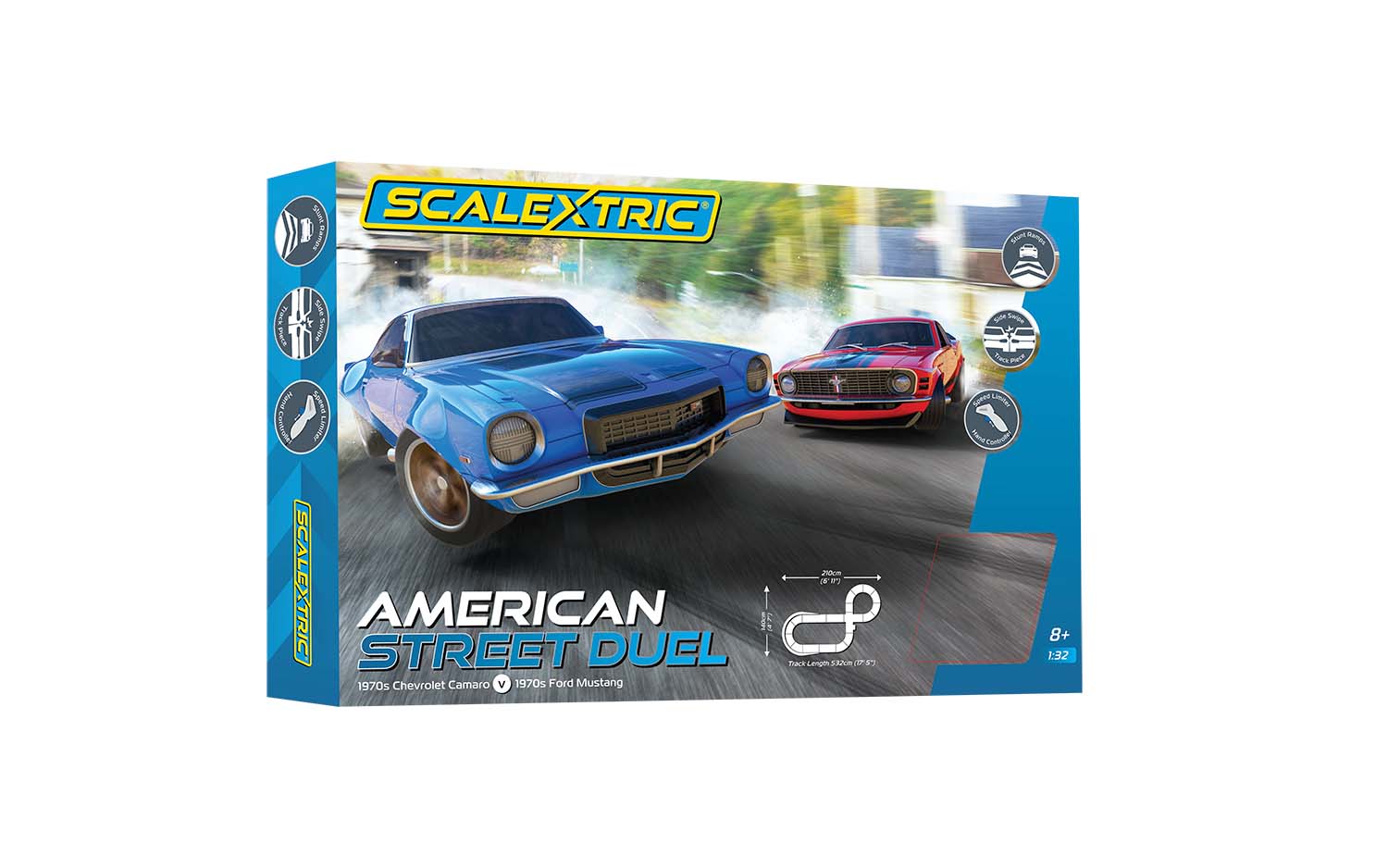 Scalextric C1429T 1:32 Scalextric American Street Duel Slot Race