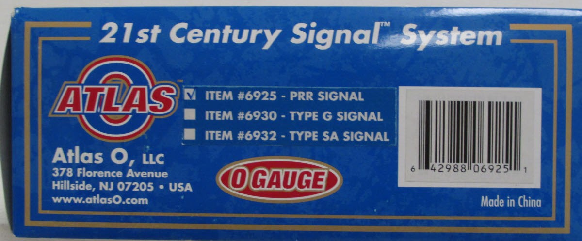 Atlas 6925 O Scale PRR Position Light Signal (3 Rail) 21st Century Signal System