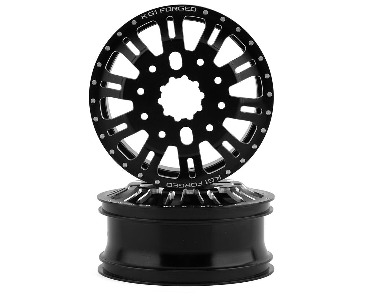 CEN CKD0601 Black KG1 KD004 DUEL Front Dually Aluminum Wheel (Pack of 2)