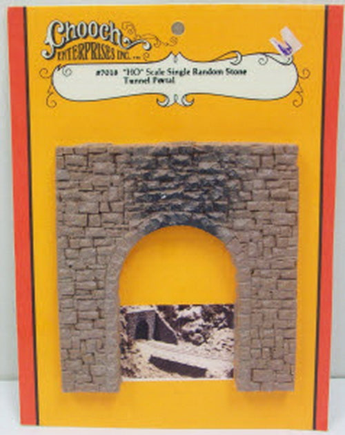 Chooch 7018 Enterprises Inc. 7018 HO Single Random Stone Tunnel Portal