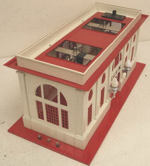 MTH 10-1070 Standard Gauge White and Red Double Passenger Station #116