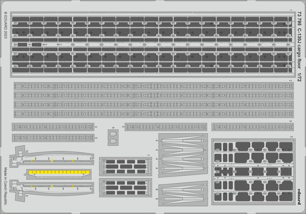 Eduard 73795 1:72 Zvezda C-130J Cargo Floor Aircraft Photo EtchedDetail Parts