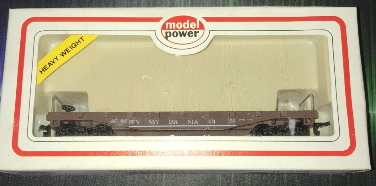 Model Power 8141 HO Pennsy w/ Lumber 40' Flat Car – Trainz