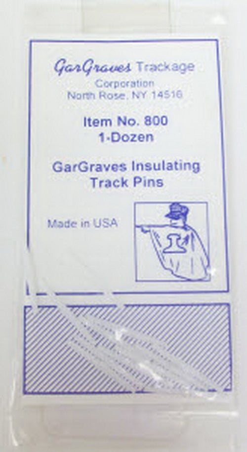 Gargraves 800 O Gargraves Insulating Track Pins (Pack of 12)