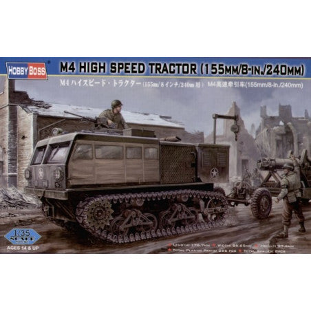 Hobby Boss Models 82408 1:35 155mm/8-in./240mm M4 High Speed Tractor Plastic Kit