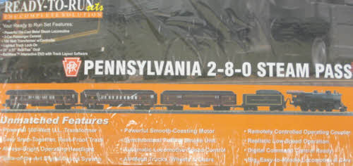 MTH 30-4137-1 Pennsylvania RailKing 2-8-0 O Gauge Steam Train Set with PS 2.0