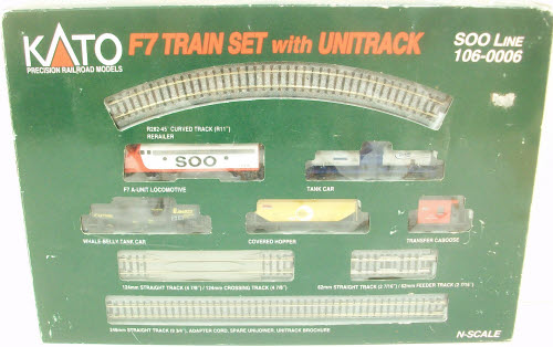 Kato 106-0006 SOO Line F7 N Gauge Diesel Freight Starter Train Set