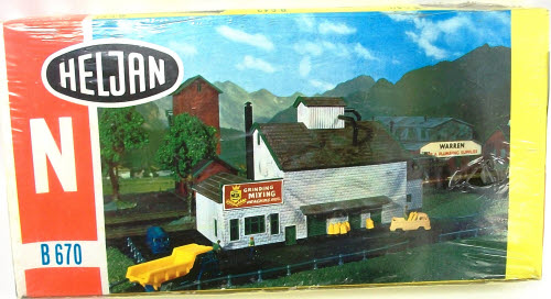 Heljan 670 N Scale Grain Mill Building Kit