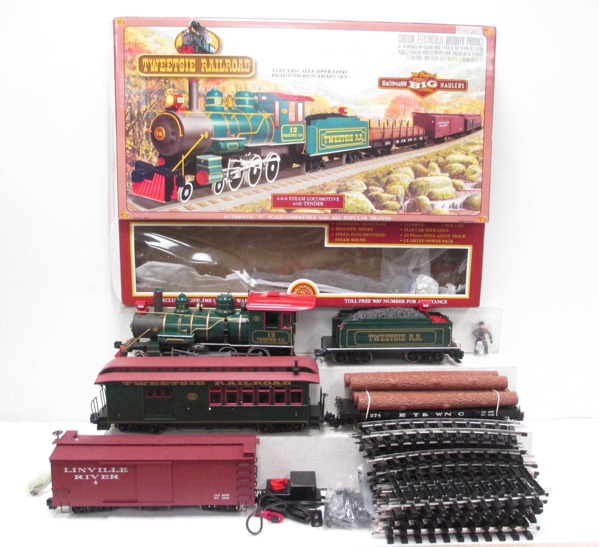 Bachmann 90033 Tweetsie Railroad G Gauge Steam Freight Starter Train Set