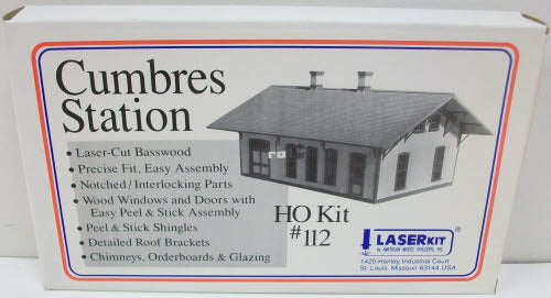 American Model Builders 112 HO Laser Art Cumbres Station Building Kit