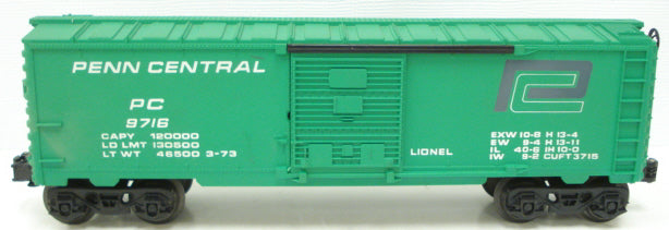 Lionel 6-9716 O Gauge Penn Central Boxcar