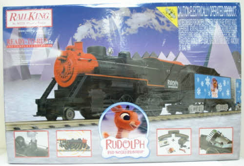 MTH 30-4173-1 Rudolph RailKing 2-8-0 O Gauge Steam Train Set w/Proto-Sound 2.0