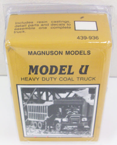 Magnuson Models 439-936 Heavy Duty Coal Truck (Model U) Resin Kit