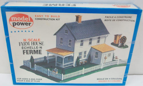 Model Power 1513 N Scale Farm House Building Kit