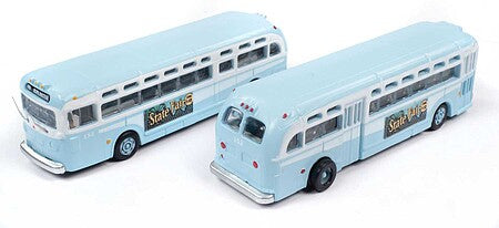 Classic Metal Works 52000 N Mini Metals NJ GMC Transit Bus (Pack of 2)