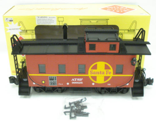 Aristo-Craft 42106 Santa Fe Long Steel Caboose (Metal Wheels)