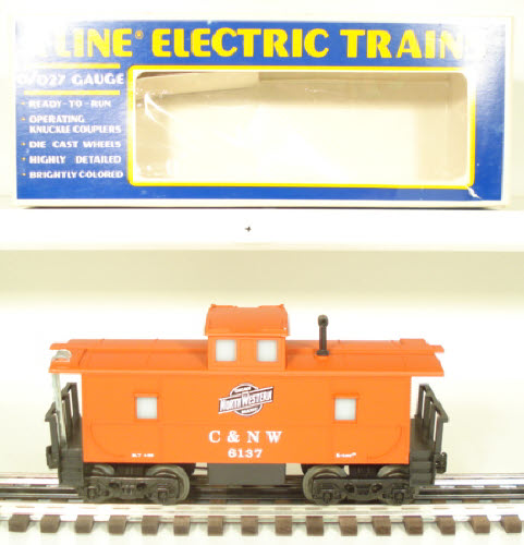 K-Line K6137 O/O27 Chicago & Northwestern Lighted Caboose