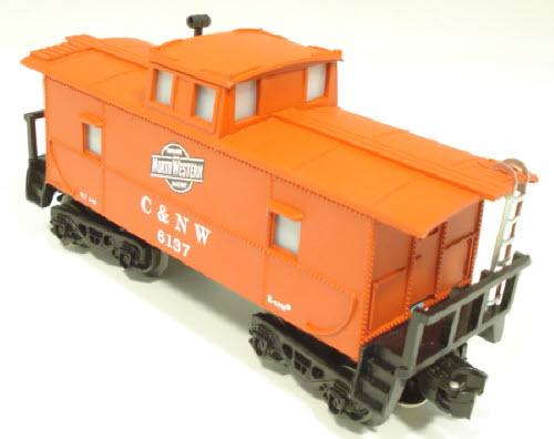 K-Line K6137 O/O27 Chicago & Northwestern Lighted Caboose