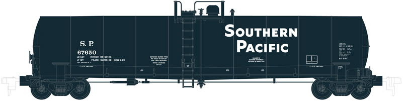 Atlas 50002075 N Southern Pacific ACF 23,500 Gallon Tank Car #67650