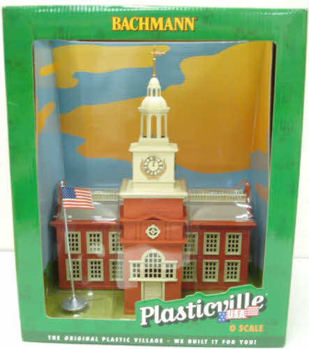 Bachmann 45303 O Plasticville Built-Up Town Hall Building