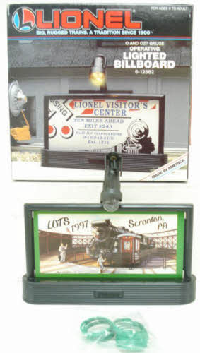 Lionel 6-12882 O Gauge Operating Lighted Billboard